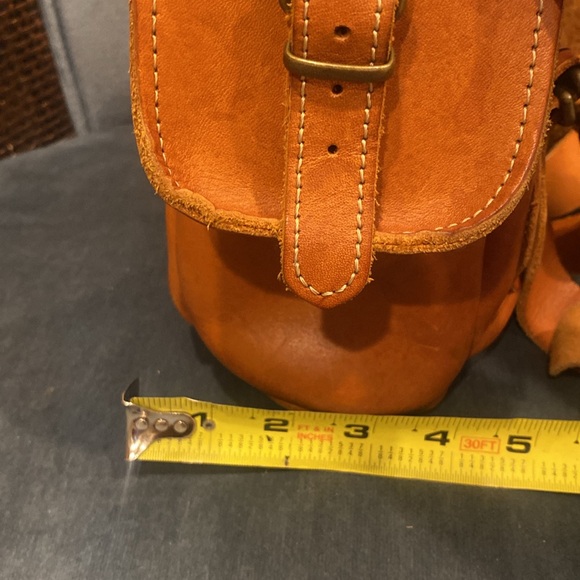 Grafea camel color leather backpack - Picture 12 of 12